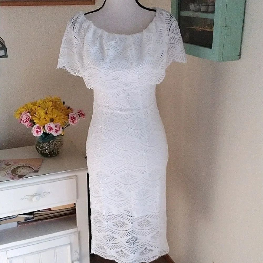 NWT SSXR White Lace Dress